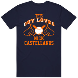 This Guy Loves Nick Castellanos Detroit Baseball Player Classic Classic Cotton T Shirt