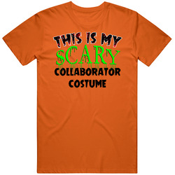 This Is My Scary Collaborator Halloween Cool Trending Job Classic Cotton T Shirt