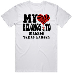My Heart Belongs To Walker Texas Ranger Tv Classic Cotton T Shirt