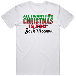 All I Want For Christmas Is Josh Mccown Cleveland Football Fan Classic Cotton T Shirt