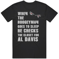 Al Davis Boogeyman Basketball Hockey Baseball Football Classic Cotton T Shirt