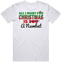 All I Want For Christmas Is A Numbat Funny Cute Holiday Gift Classic Cotton T Shirt