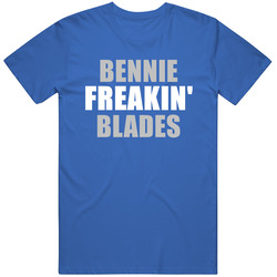 Bennie Blades Freakin Football Detroit Sports Michigan Classic Cotton T Shirt