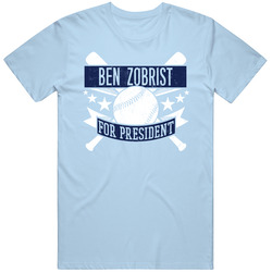Ben Zobrist For President Tampa Bay Baseball Player Funny Classic Cotton T Shirt