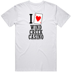 I Heart Wind Creek Casino Gambling Classic Cotton T Shirt