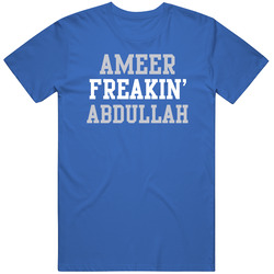 Ameer Freakin' Abdullah Detroit Football Player Cool Fan Classic Cotton T Shirt