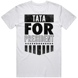 Tata For President Spanish Dad Election Father's Day Custom Gift Classic Cotton T Shirt