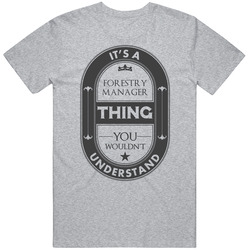 Its A Forestry Manager Thing Cool Beer Label Inspired Job Classic Cotton T Shirt