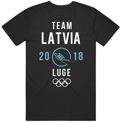 Team Latvia 2018 Luge Pyeongchang Winter Olympics Classic Cotton T Shirt