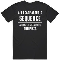 Sequence All I Care About Is Video Game Fan Classic Cotton T Shirt