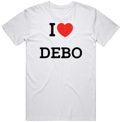 I Love Heart Debo First Name Worn Look Classic Cotton T Shirt