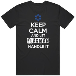 Keep Calm And Let Flaxman Handle It Hebrew Jewish Name Classic Cotton T Shirt