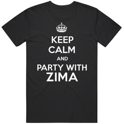 Keep Calm And Party With Zima Classic Cotton T Shirt