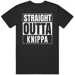 Straight Outta Knippa Texas City Grunge Parody Cool Classic Cotton T Shirt