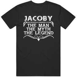 Jacoby Man Myth Legend Vintage Grunge Style Cool Name Classic Cotton T Shirt