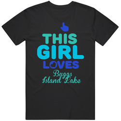 This Girl Loves Buggs Island Lake Virginia Funny Classic Cotton T Shirt