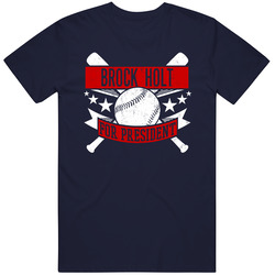 Brock Holt For President Boston Baseball Player Funny Classic Cotton T Shirt