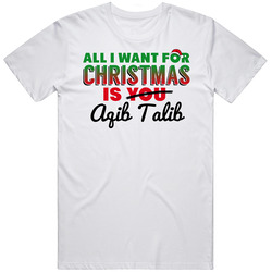 All I Want For Christmas Is Aqib Talib Denver Football Fan Classic Cotton T Shirt