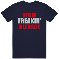 Drew Bledsoe Freakin Football Sports New England Classic Cotton T Shirt