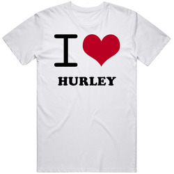Hurley Ulster County New York State I Love Heart Adore Classic Cotton T Shirt
