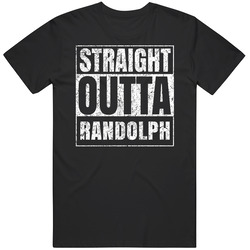 Straight Outta Randolph City Grunge Worn Look Parody Classic Cotton T Shirt