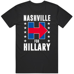 Nashville For Hillary Clinton President Election Support Classic Cotton T Shirt