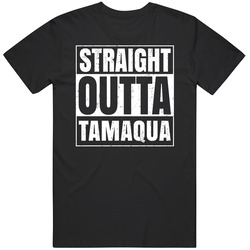 Straight Outta Tamaqua Pennsylvania City Compton Parody Grunge Classic Cotton T Shirt