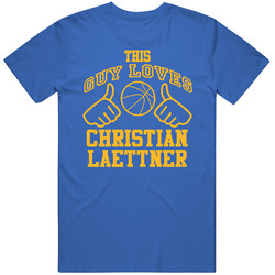 Christian Laettner This Guy Loves Heart Golden State Basketball Classic Cotton T Shirt
