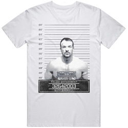 Buff Bagwell Famous Sports Star Mugshot Police Department Mens Soft Cotton Tee T Shirt