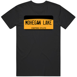 Mohegan Lake New York Custom City License Plate Customizable Mens Soft Cotton Tee T Shirt
