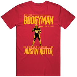 Boogeyman Checks For Austin Reiter Kansas City Chiefs Football Mens Soft Cotton Tee T Shirt