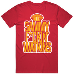 Sammy Watkins Fcking Kc Kansas City Football Player Fan Mens Soft Cotton Tee T Shirt