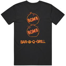 Bomb Bomb Bar B Q Grill Philadelphia Restaurant Mens Soft Cotton Tee T Shirt