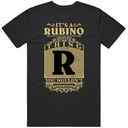 Rubino Thing You Wouldn't Understand Family Name Pride Mens Soft Cotton Tee T Shirt