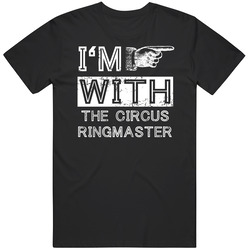 Im With Circus Ringmaster Funny Stupid Couple Costume Halloween Mens Soft Cotton Tee T Shirt