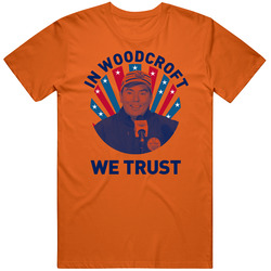 Jay Woodcroft In Woodcroft We Trust Hockey Coach Mens Soft Cotton Tee T Shirt