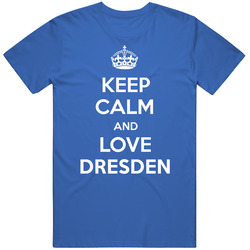 Keep Calm And Love Dresden City Parody Mens Soft Cotton Tee T Shirt