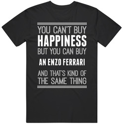 Buy An Enzo Ferrari Happiness Car Lover Mens Soft Cotton Tee T Shirt