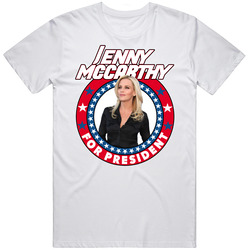 Jenny Mccarthy For President Talk Show Host Celeb Fan Election Mens Soft Cotton Tee T Shirt