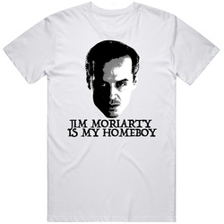 Jim Moriarty Is My Homeboy Sherlock Tv Villain Mens Soft Cotton Tee T Shirt