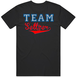 Team Seltzer Custom Graphic Sports Last Name Family Reunion Mens Soft Cotton Tee T Shirt