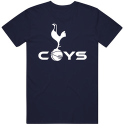 Coys Come On You Spurs Tottenham Fc Football Fan T Mens Soft Cotton Tee T Shirt