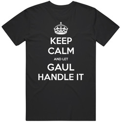 Keep Calm And Let Gaul Handle It Custom Last Name Family Mens Soft Cotton Tee T Shirt