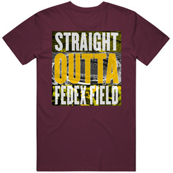 Washington Fedex Field Straight Outta Stadium Football Fan Mens Soft Cotton Tee T Shirt