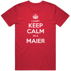 I Cant Keep Calm Im A Maier Funny Last Name Mens Soft Cotton Tee T Shirt