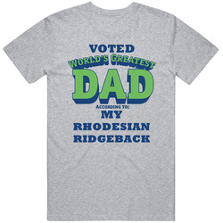 World's Greatest Rhodesian Ridgeback Dad Dog Mens Soft Cotton Tee T Shirt
