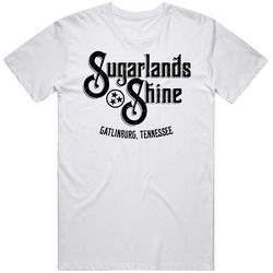 Sugarlands Shine Moonshine Tennessee Whiskey Label Logo Mens Soft Cotton Tee T Shirt