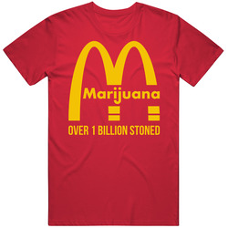 Marijuana Over 1 Billion Stoned Mary Jane Weed Pot Mens Soft Cotton Tee T Shirt