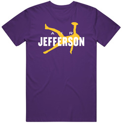Air Justin Jefferson Purple Mens Soft Cotton Tee T Shirt