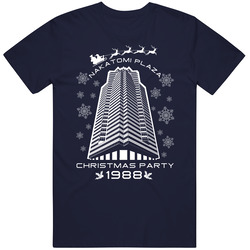 Nakatomi Plaza Christmas Party 1988 Die Hard Movie Mens Soft Cotton Tee T Shirt